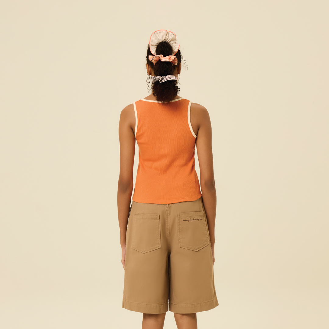 Khaki Bermuda shorts | Untitled Shade