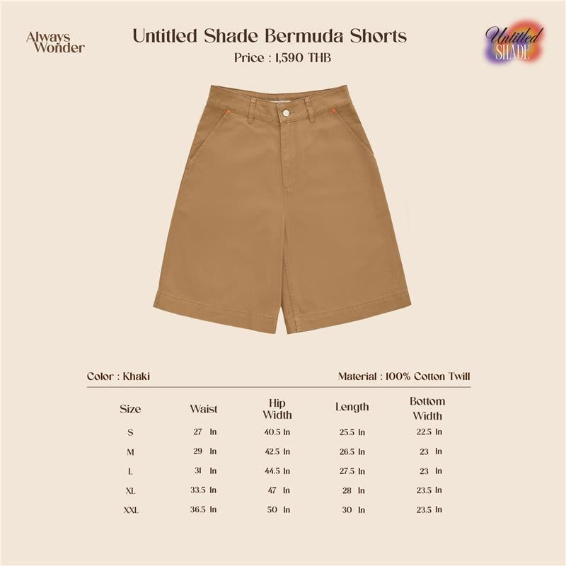 Khaki Bermuda shorts | Untitled Shade