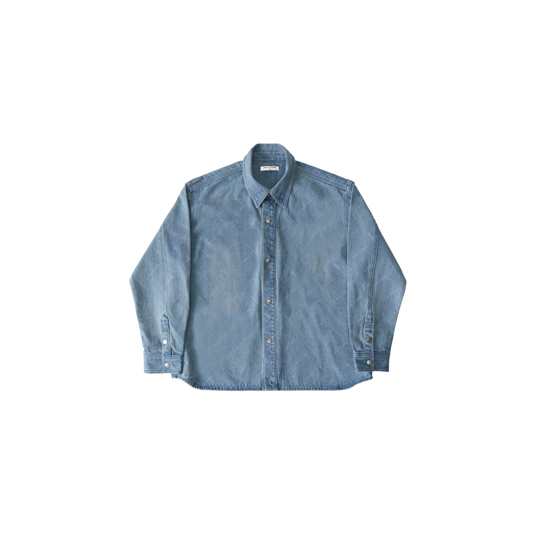 Monogram Flow Denim Jacket | Washed Sky Blue