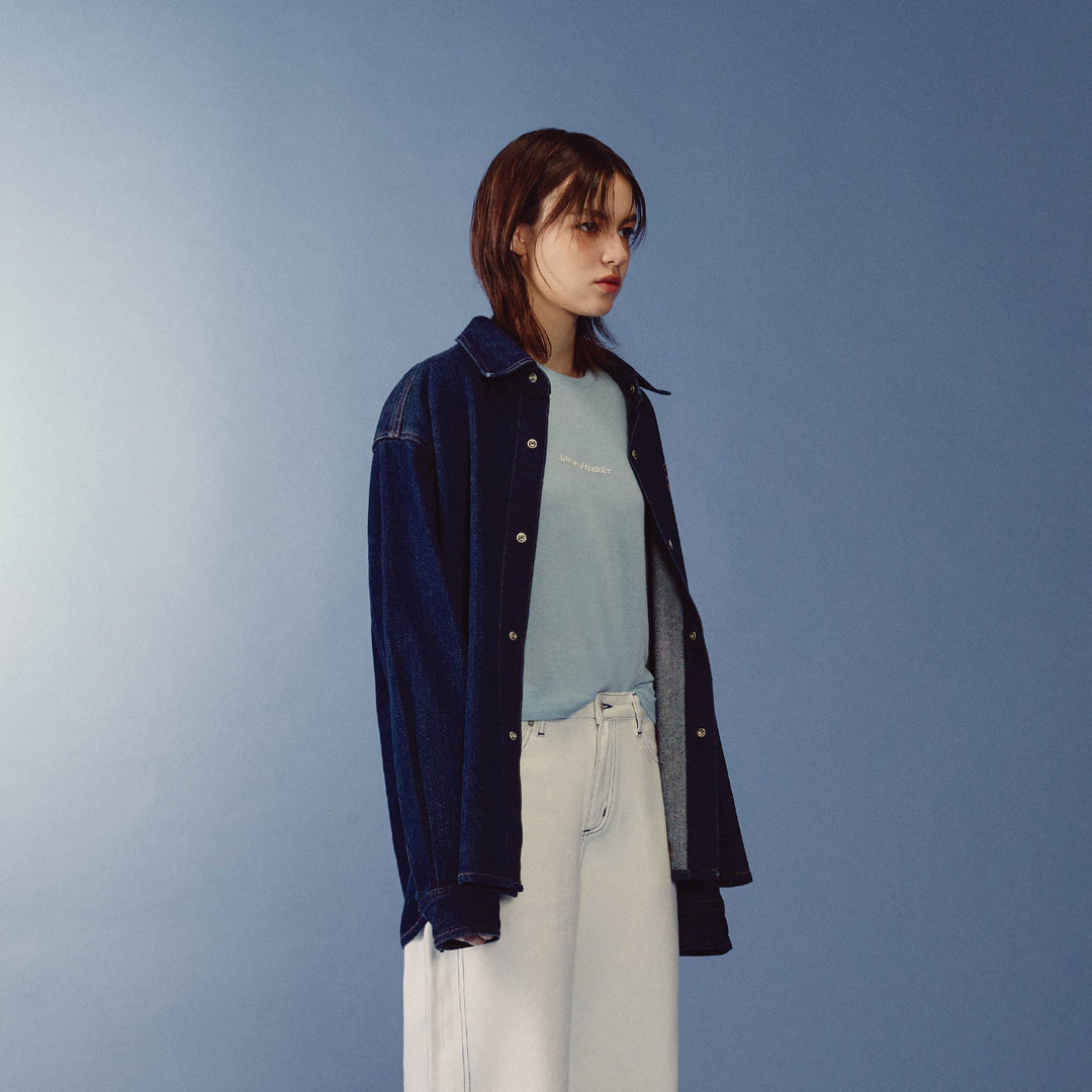 (Pre-order) Sculpture Form Denim Jacket | Deep Indigo