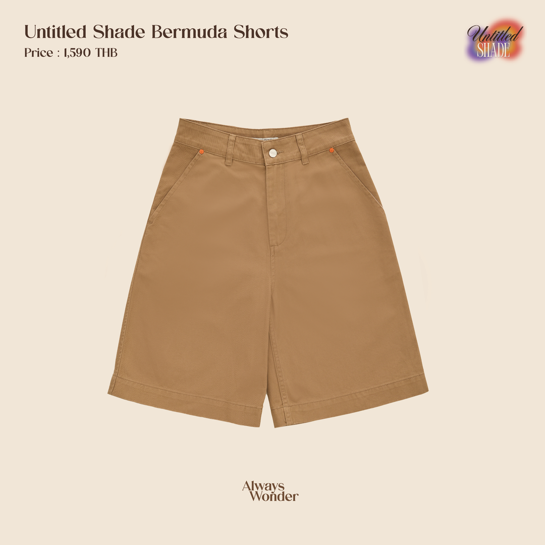 Khaki Bermuda shorts | Untitled Shade