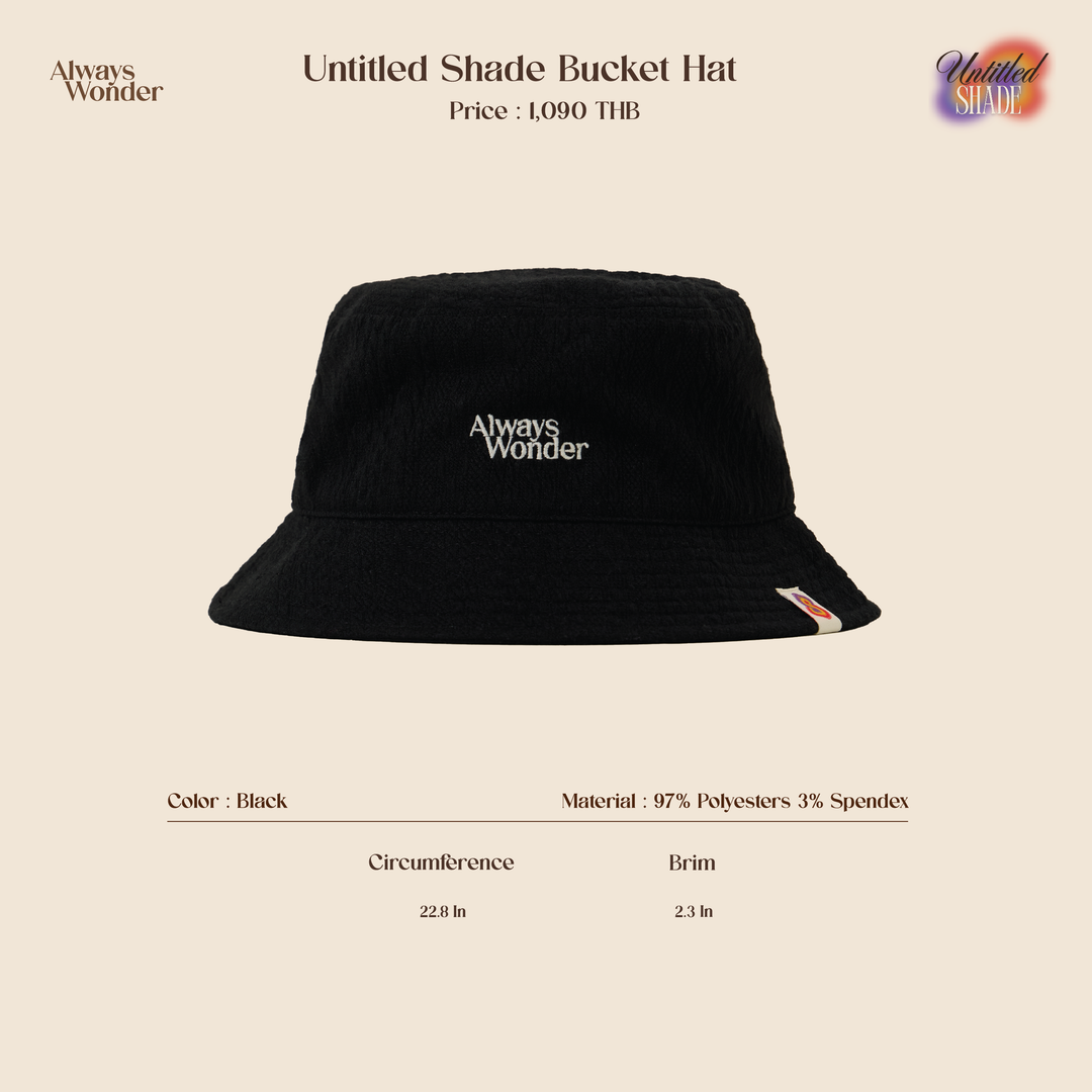 Black Bucket Hat | Untitled Shade