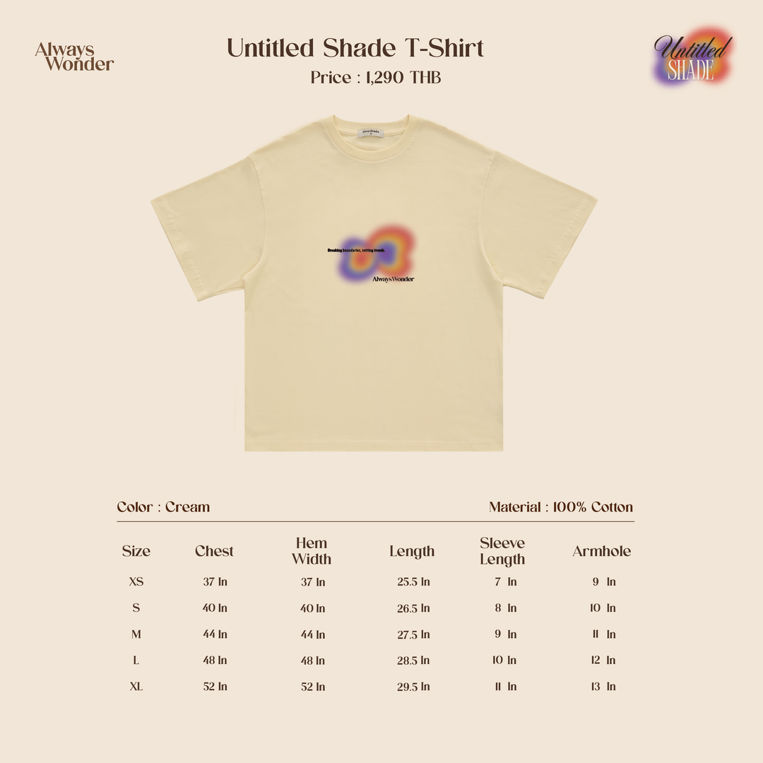 Cream T-shirt | Untitled Shade