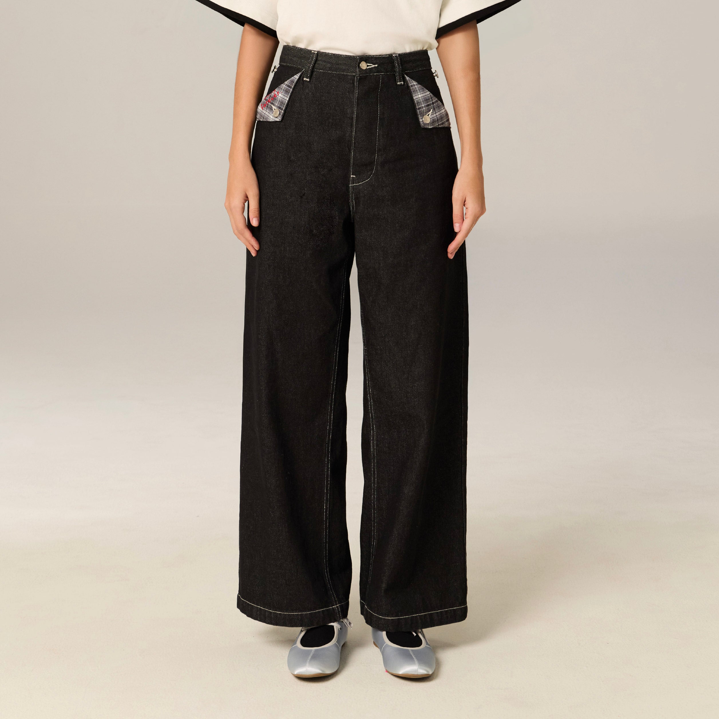 Stay Forever Denim Pants | Midnight Silence – AlwaysWonder
