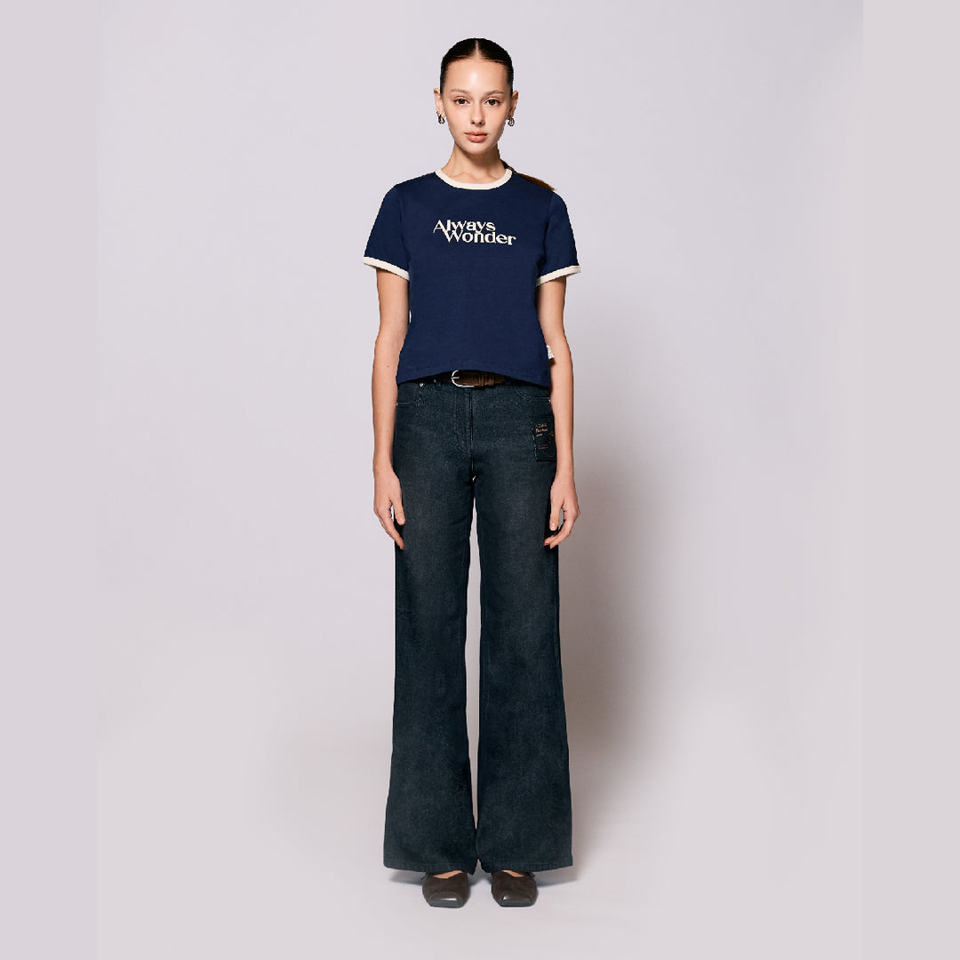 AlwaysWonder | 'A Digital Heartbeat' Fade Black Jeans