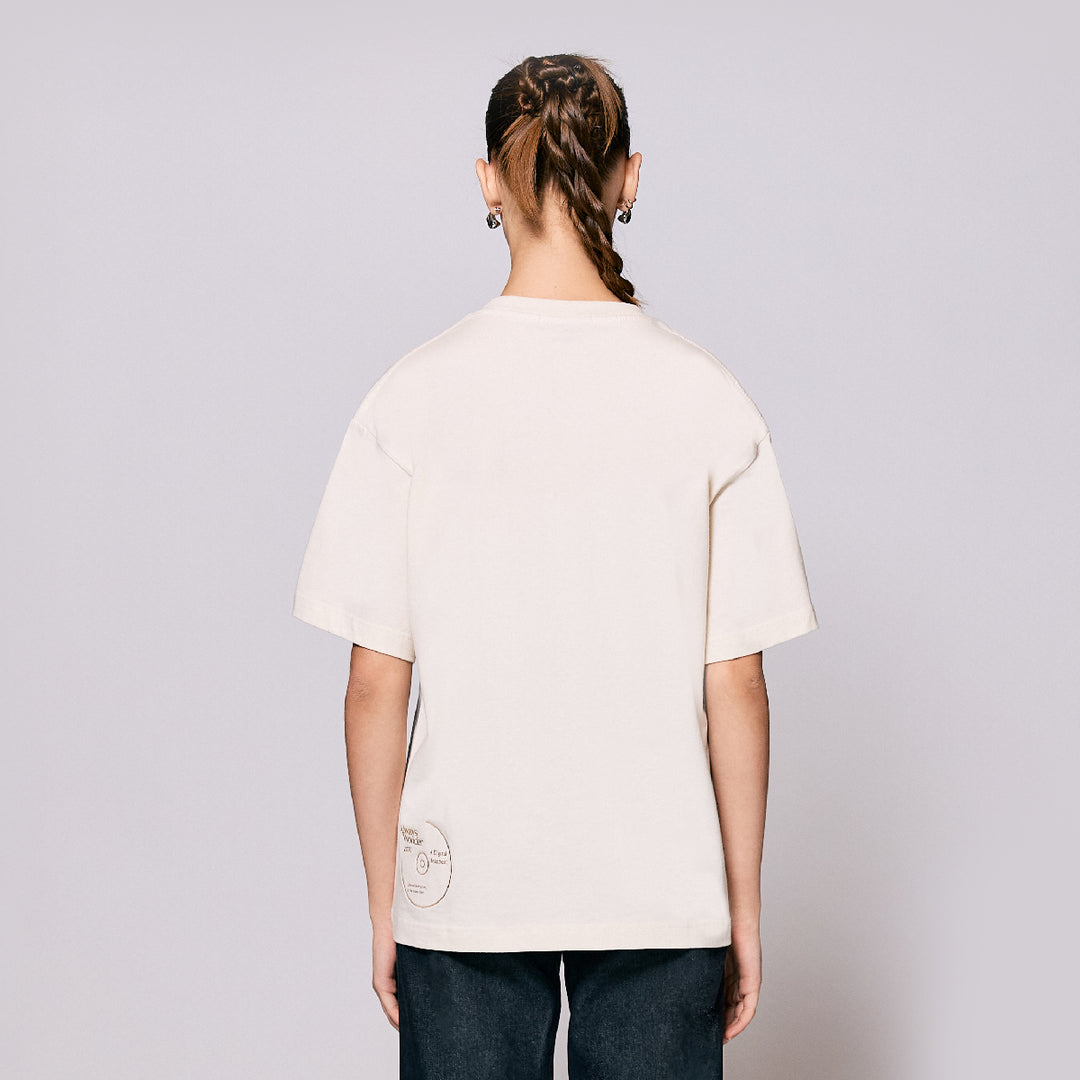 AlwaysWonder | 'A Digital Heartbeat' Cream T-Shirt