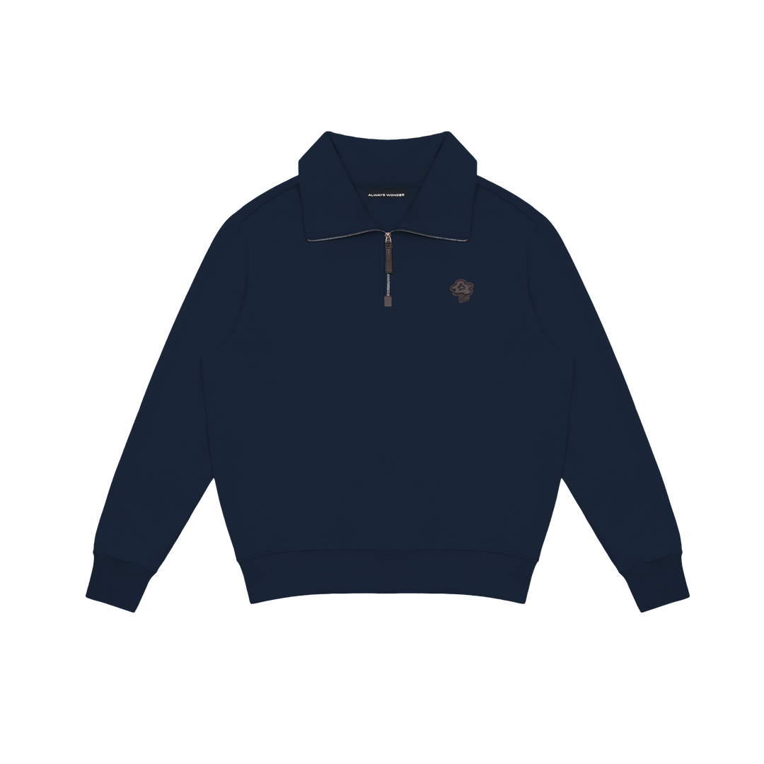 Downtown Half-Zip Sweater | Midnight Navy
