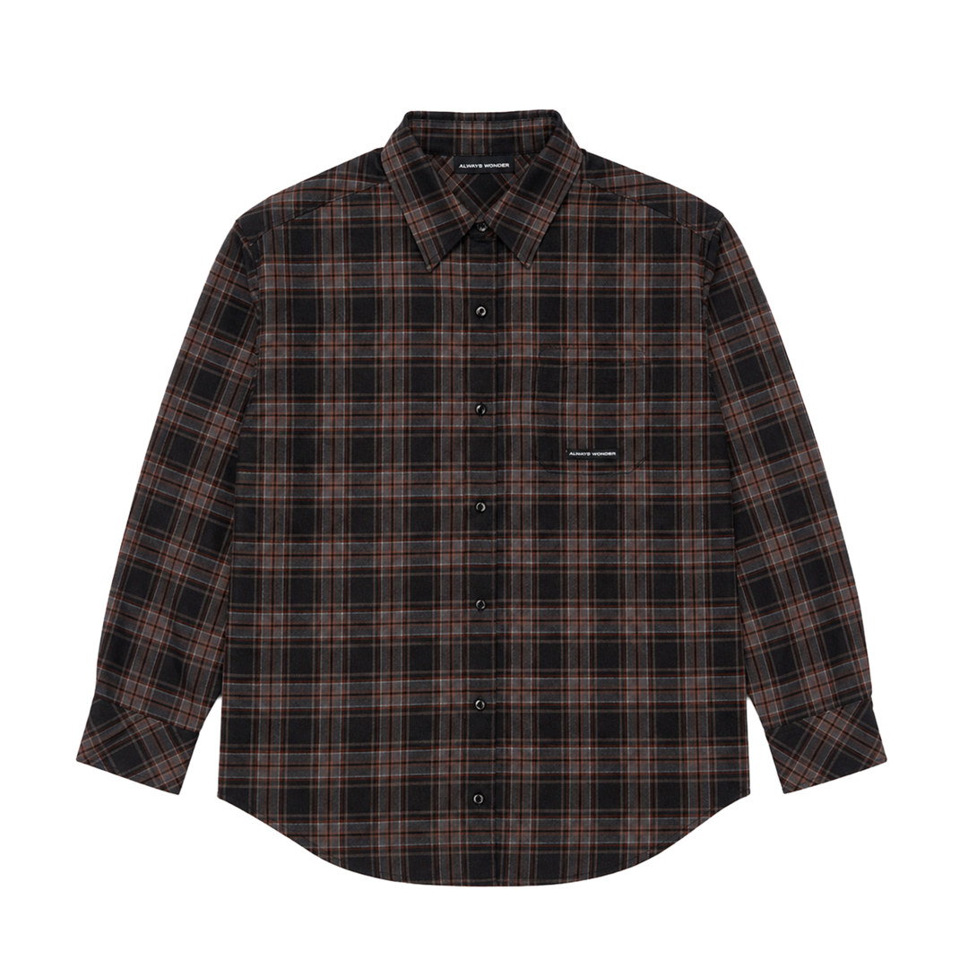 The Wonder Plaid Shirt | Shadow Brown