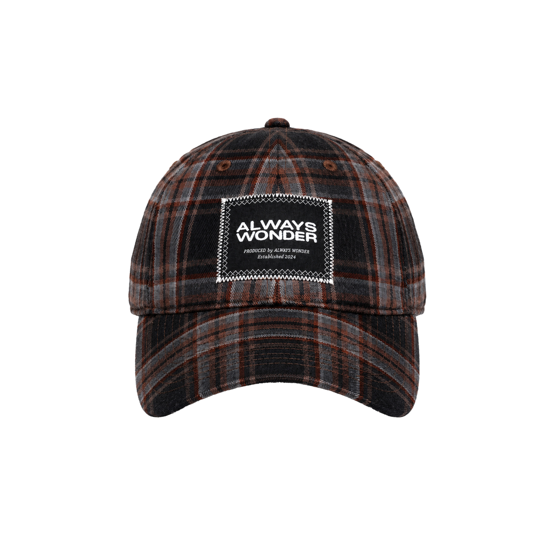 The Wonder Plaid Cap | Shadow Brown