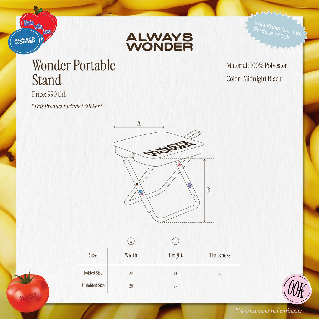 Wonder Portable Stand | Midnight Black