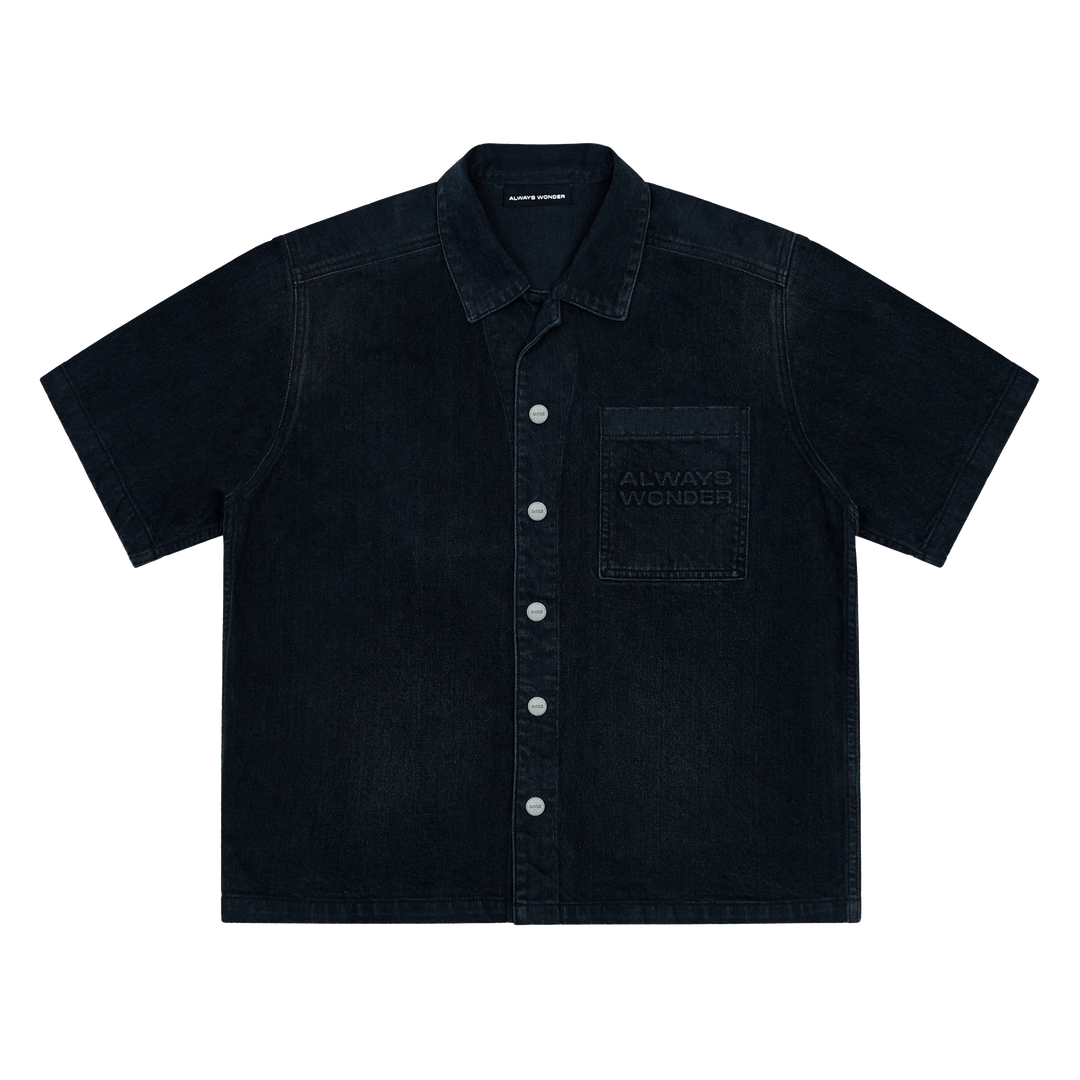 Wild Fruit Short-Sleeve Shirt | Midnight Black