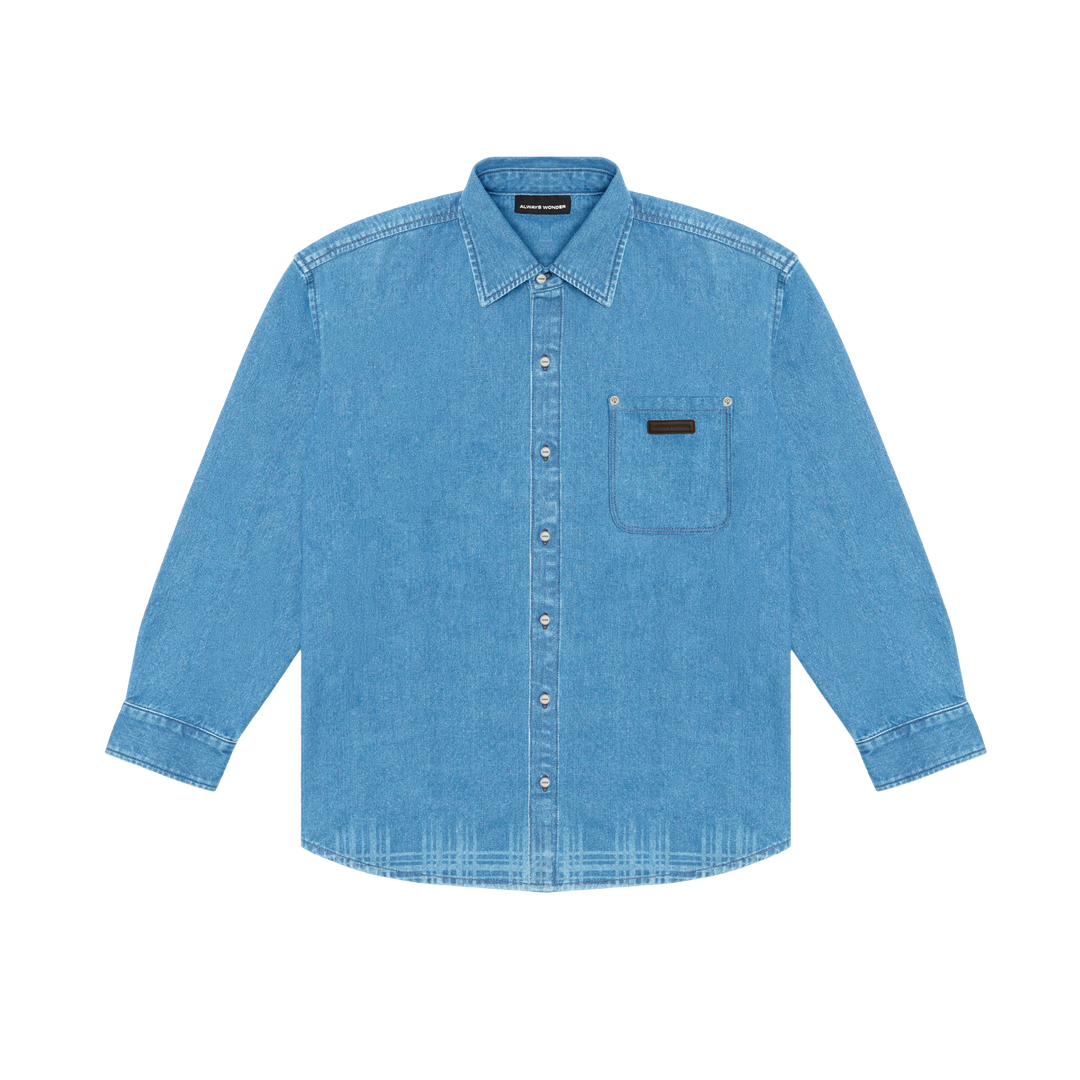 (Pre-order) City Edge Denim Shirt | Sky Denim
