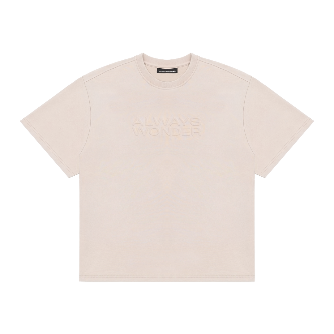 City Oversized Logo Tee | Cosmic Latte