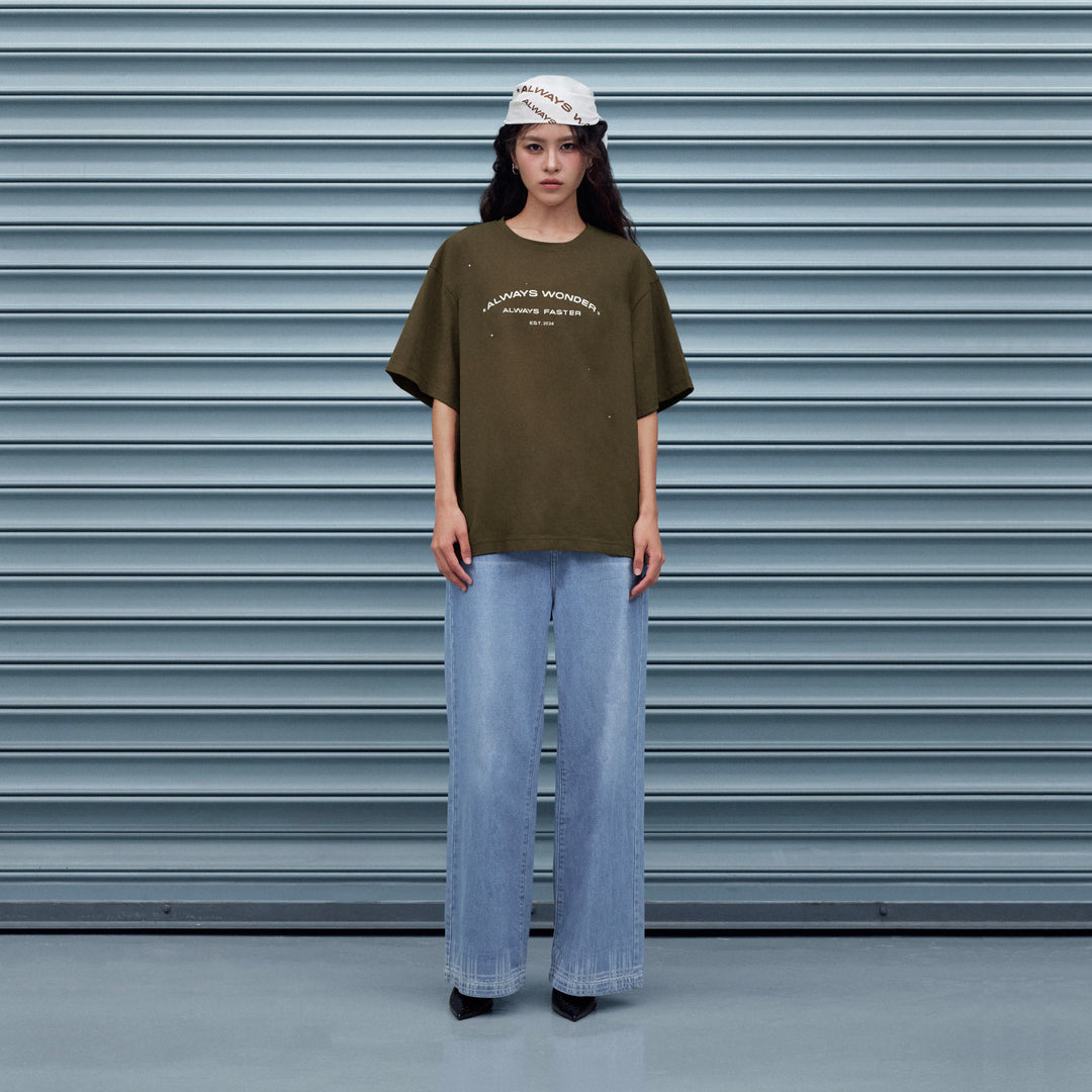 Always Faster Oversized T-Shirt | Deep Moss