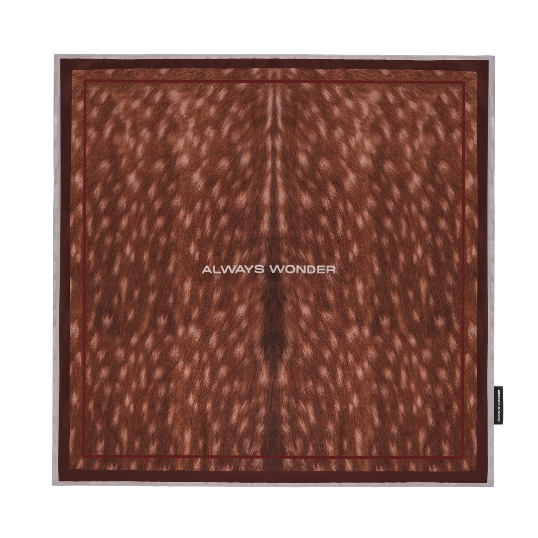 City Muse Scarf | Fawn Brown (Deer Print)