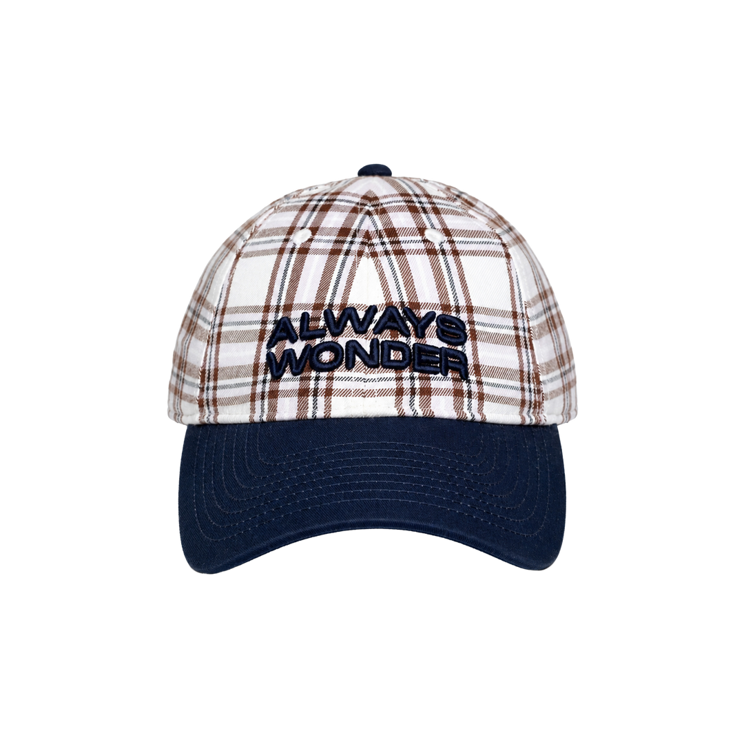 The Wonder Plaid Cap | Brown Latte Haze