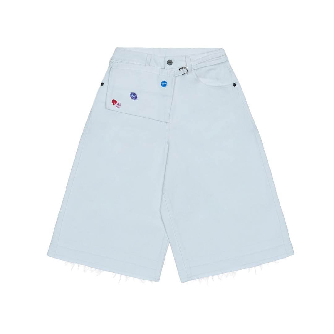 Wild Fruit Utility Shorts | Flour White
