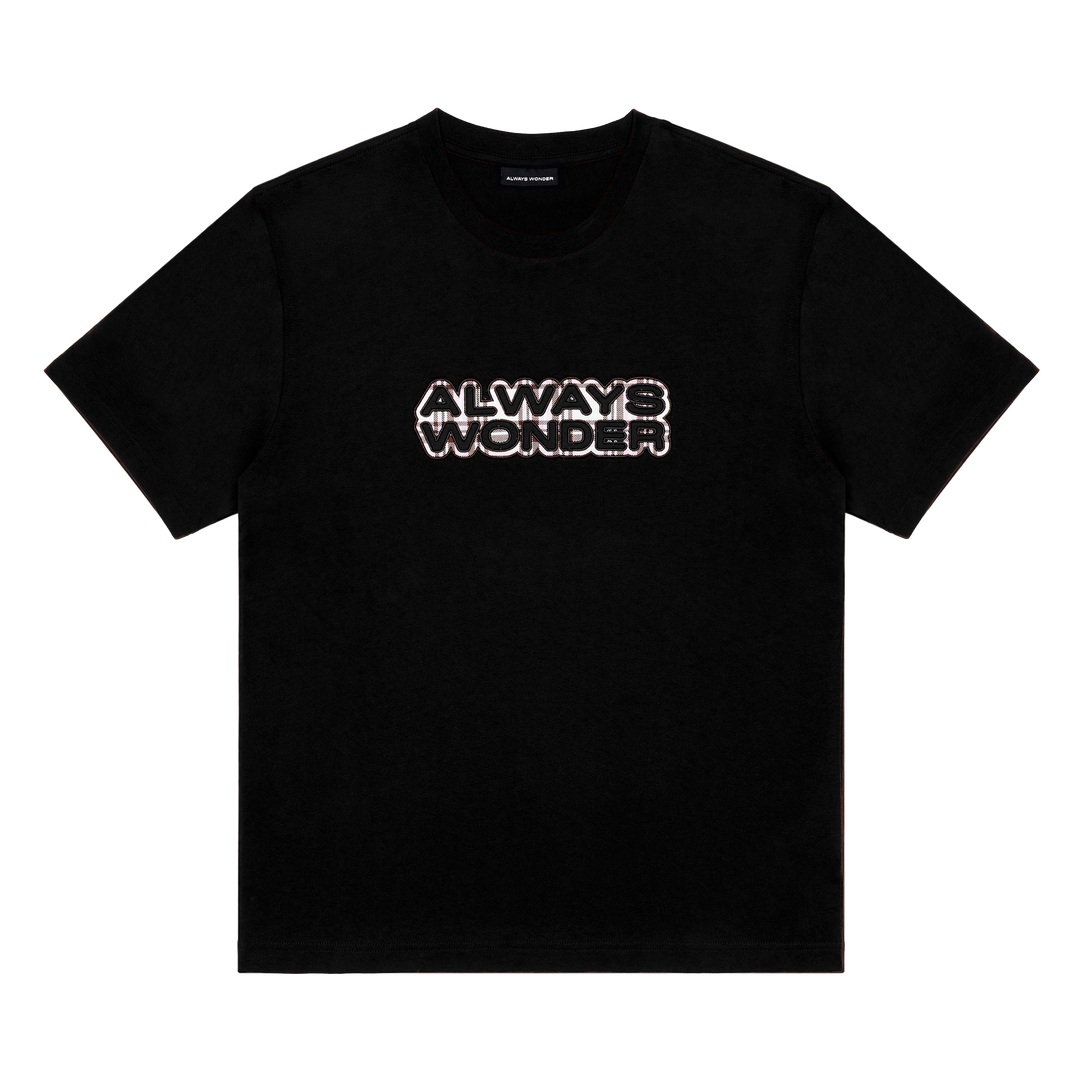 The Wonder Mark Oversized Tee | Midnight Black