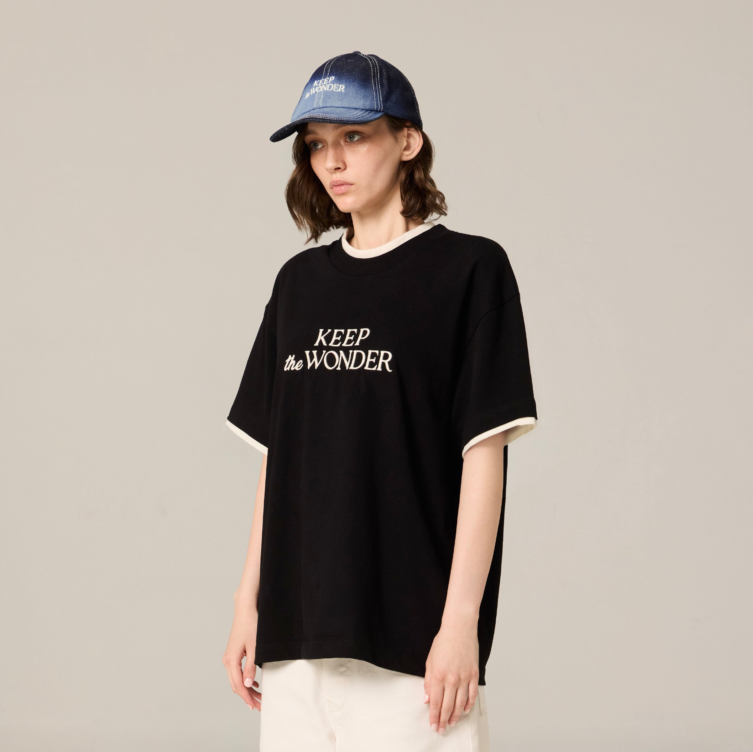 Keep the Wonder Layered Tee | Midnight Silence – AlwaysWonder