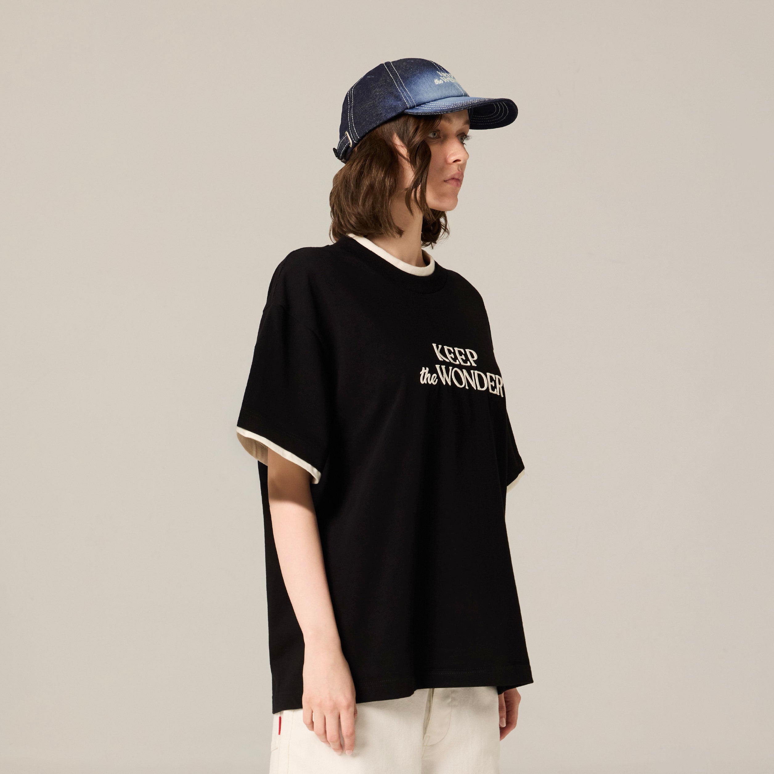 Keep the Wonder Layered Tee | Midnight Silence – AlwaysWonder