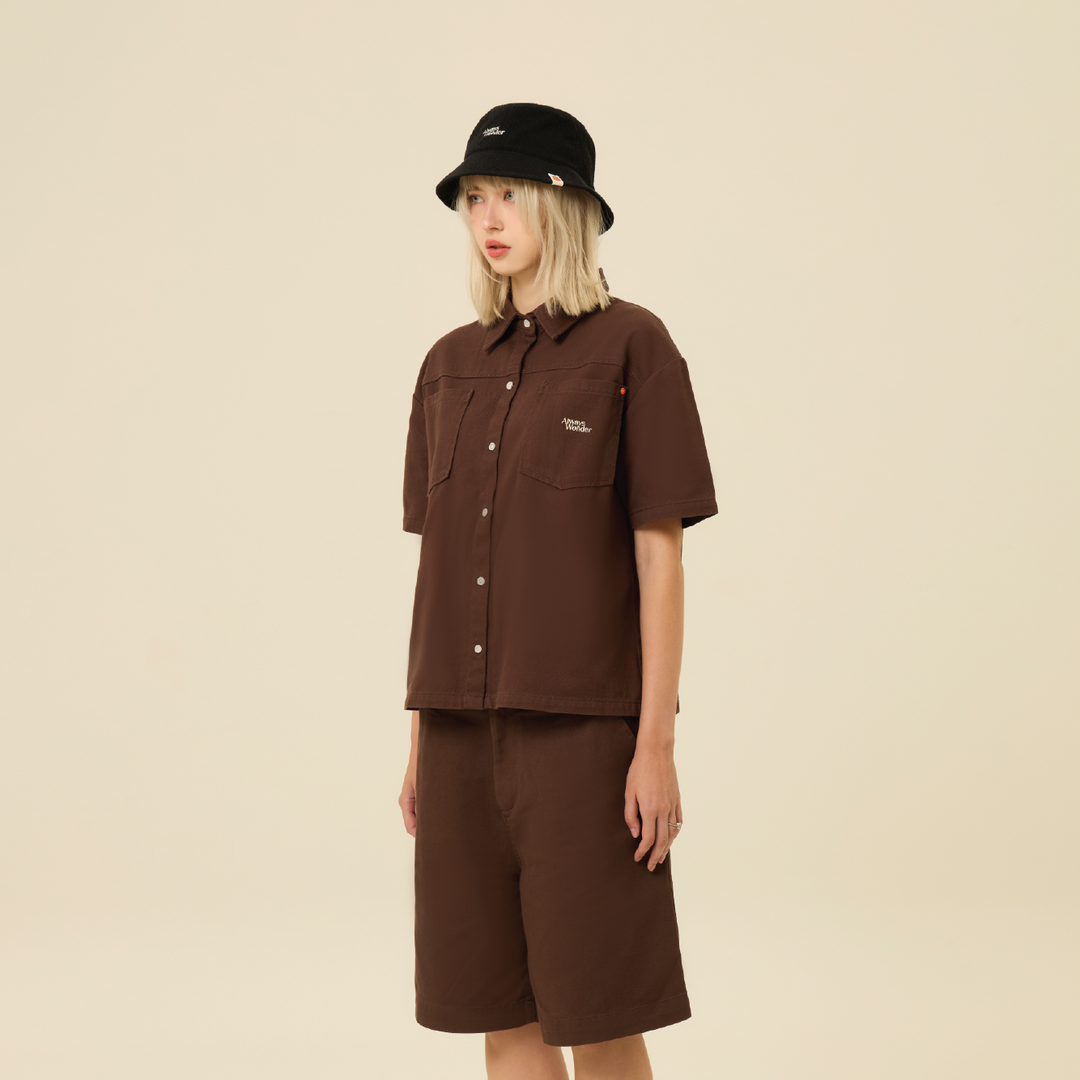 Dark Brown Bermuda shorts | Untitled Shade