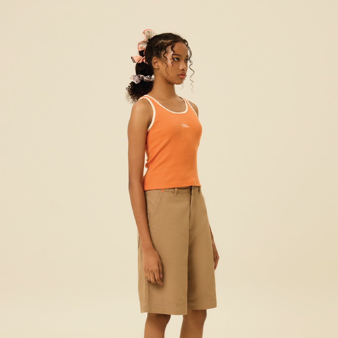 Khaki Bermuda shorts | Untitled Shade