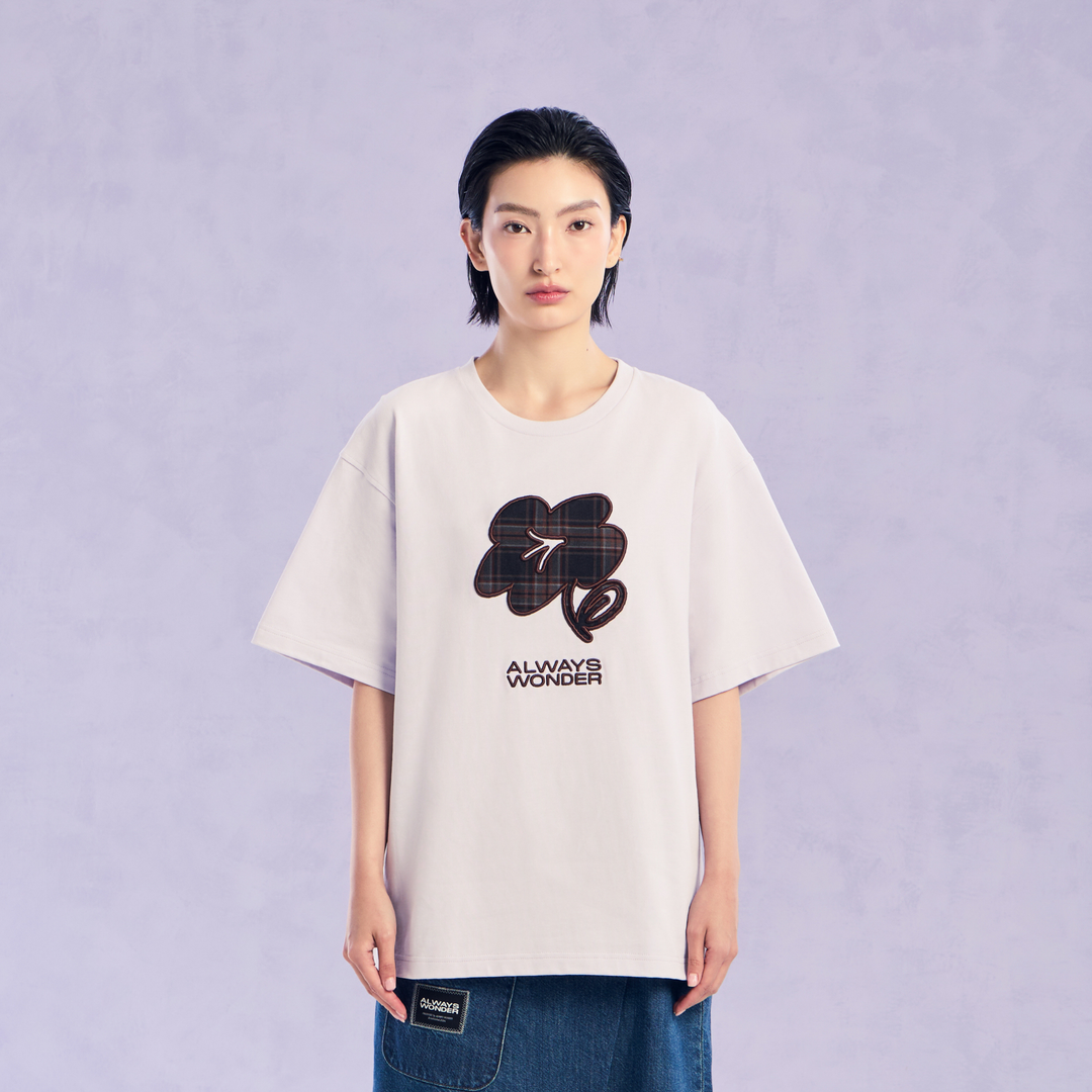 The Wonder Flower Oversized Tee | Lavender Haze