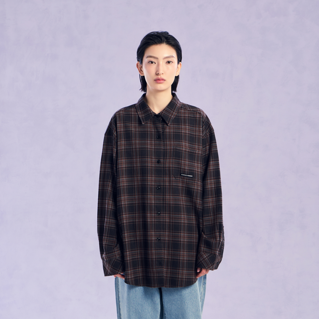 The Wonder Plaid Shirt | Shadow Brown