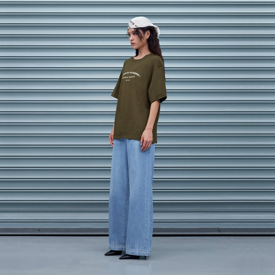 Always Faster Oversized T-Shirt | Deep Moss