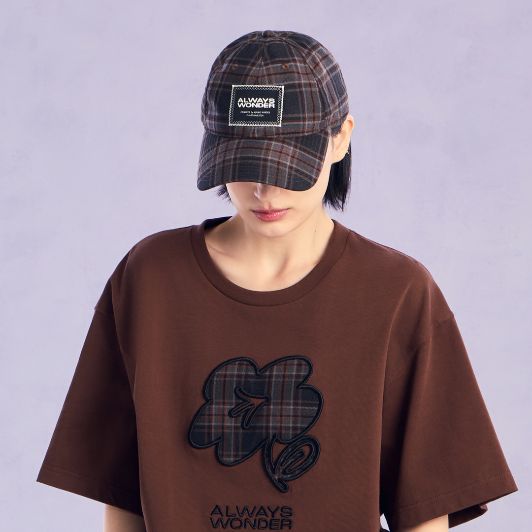 The Wonder Plaid Cap | Shadow Brown