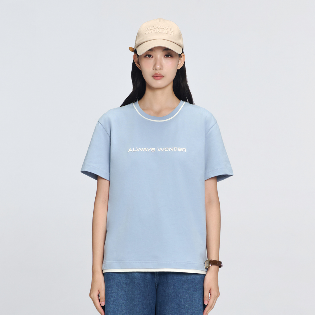 Downtown Essential Tee | Clear Day Blue
