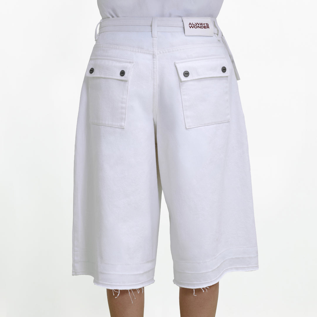Wild Fruit Utility Shorts | Flour White