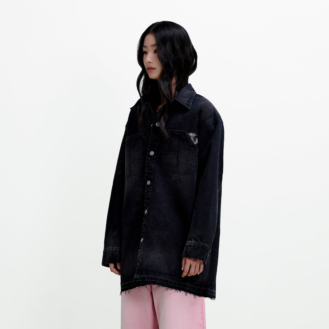 Wild Fruit Overshirt | Midnight Black