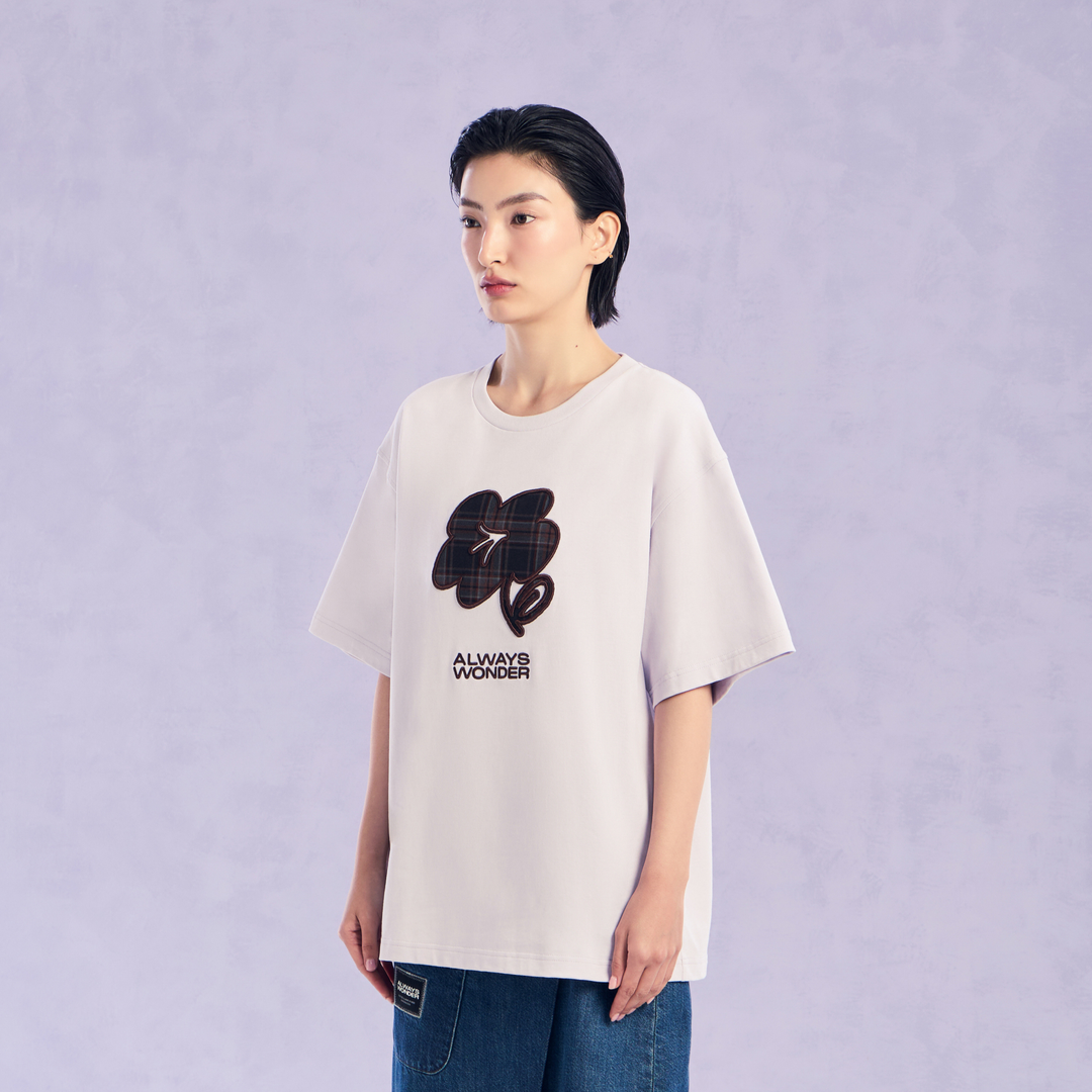 The Wonder Flower Oversized Tee | Lavender Haze