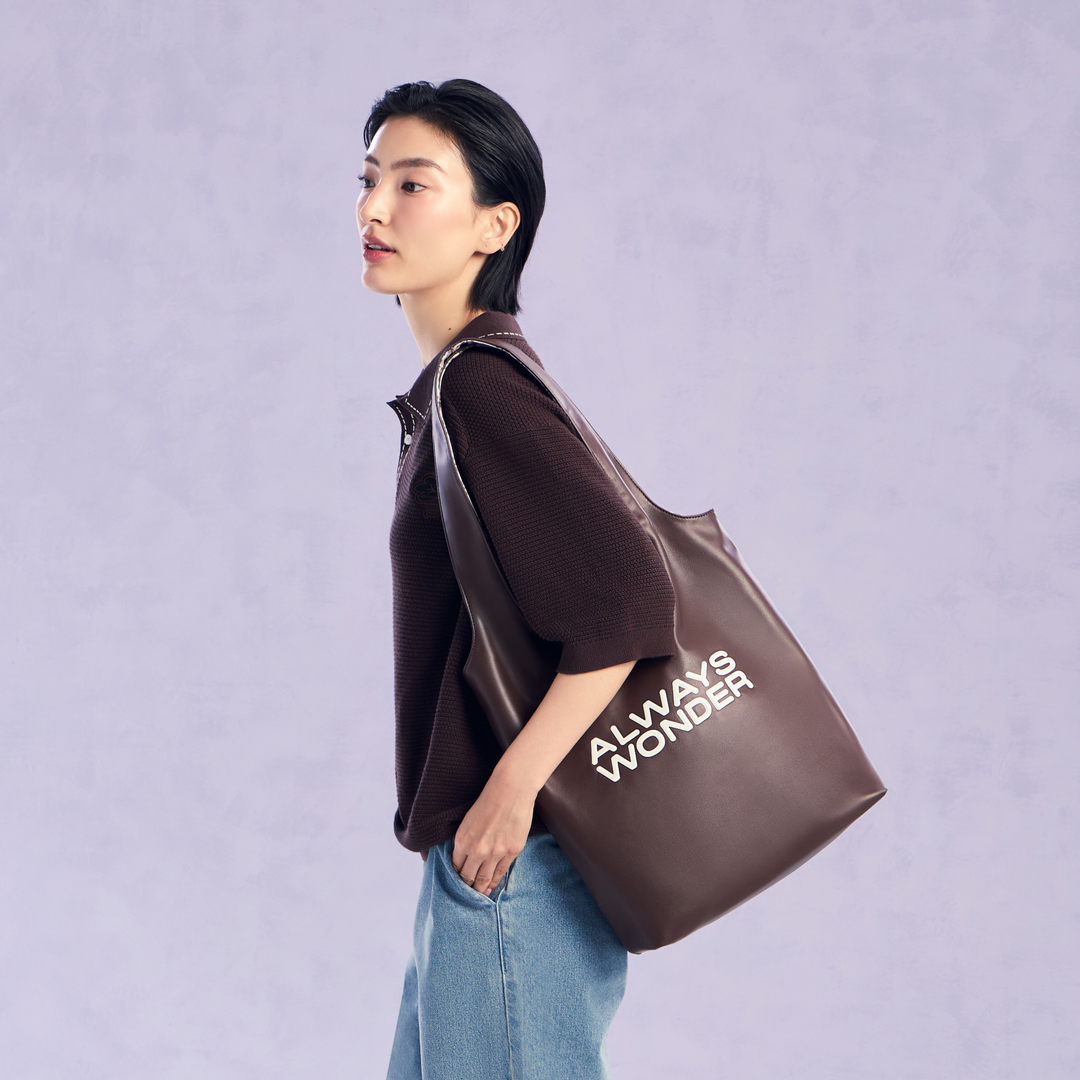 The Duality Tote | Brown–Lavender Haze