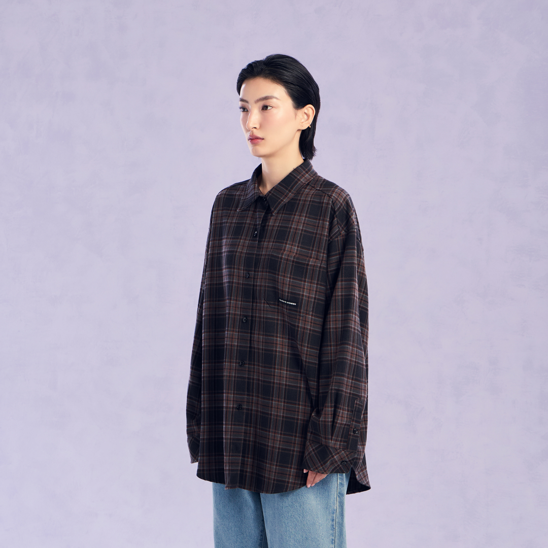 The Wonder Plaid Shirt | Shadow Brown