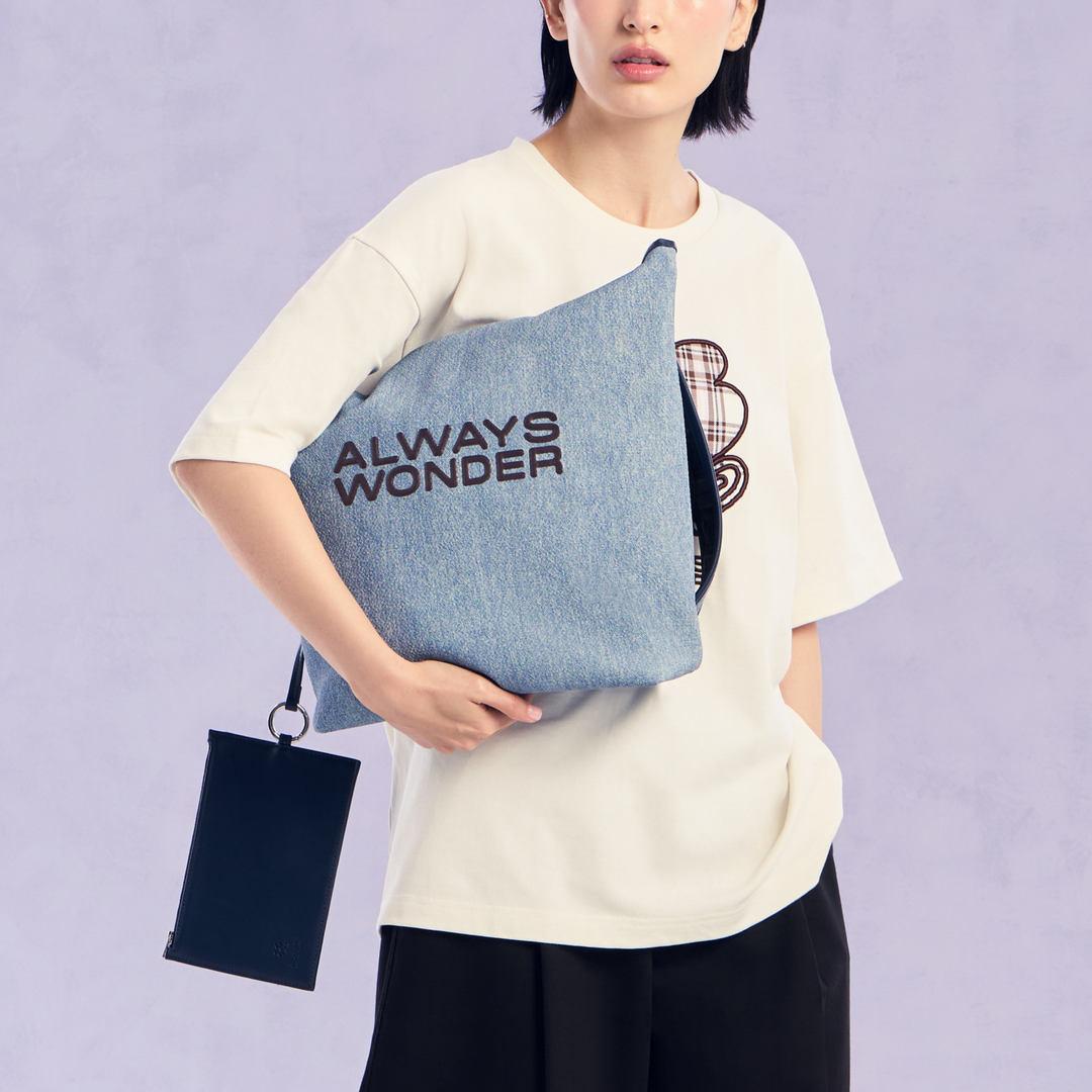 The Duality Tote | Denim–Cocoa Haze