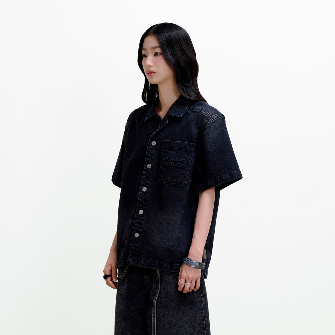 Wild Fruit Short-Sleeve Shirt | Midnight Black