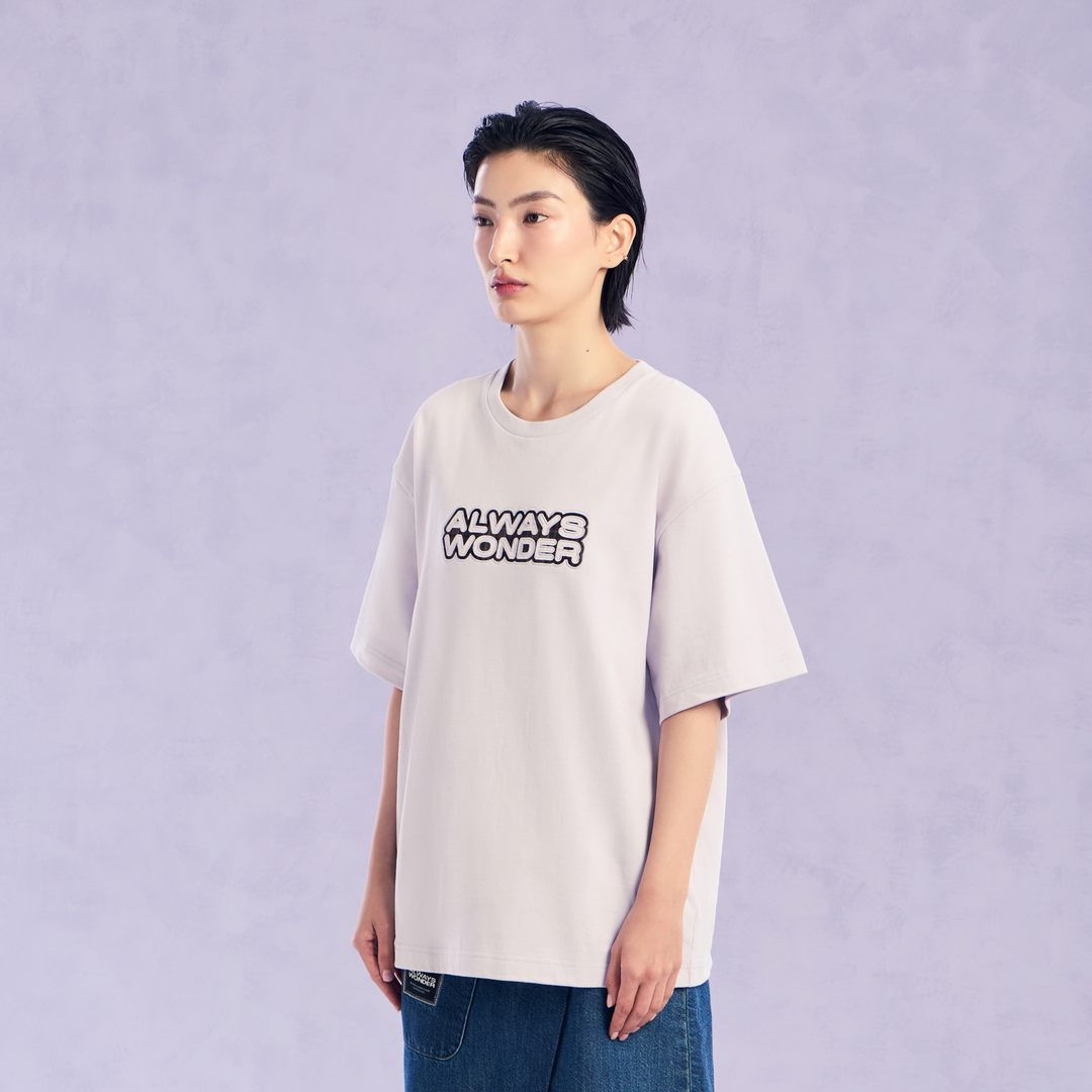 The Wonder Mark Oversized Tee | Lavender Haze