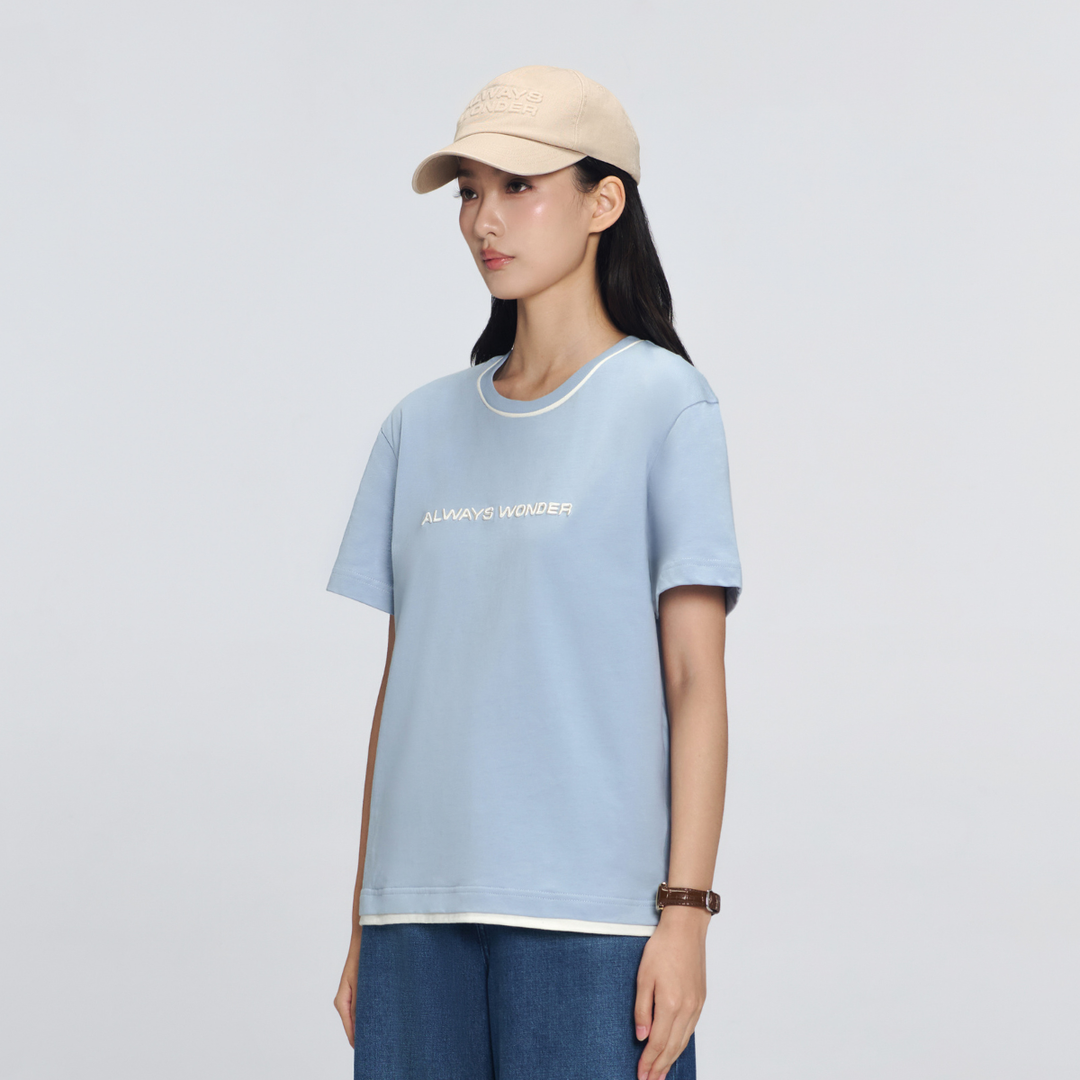 Downtown Essential Tee | Clear Day Blue