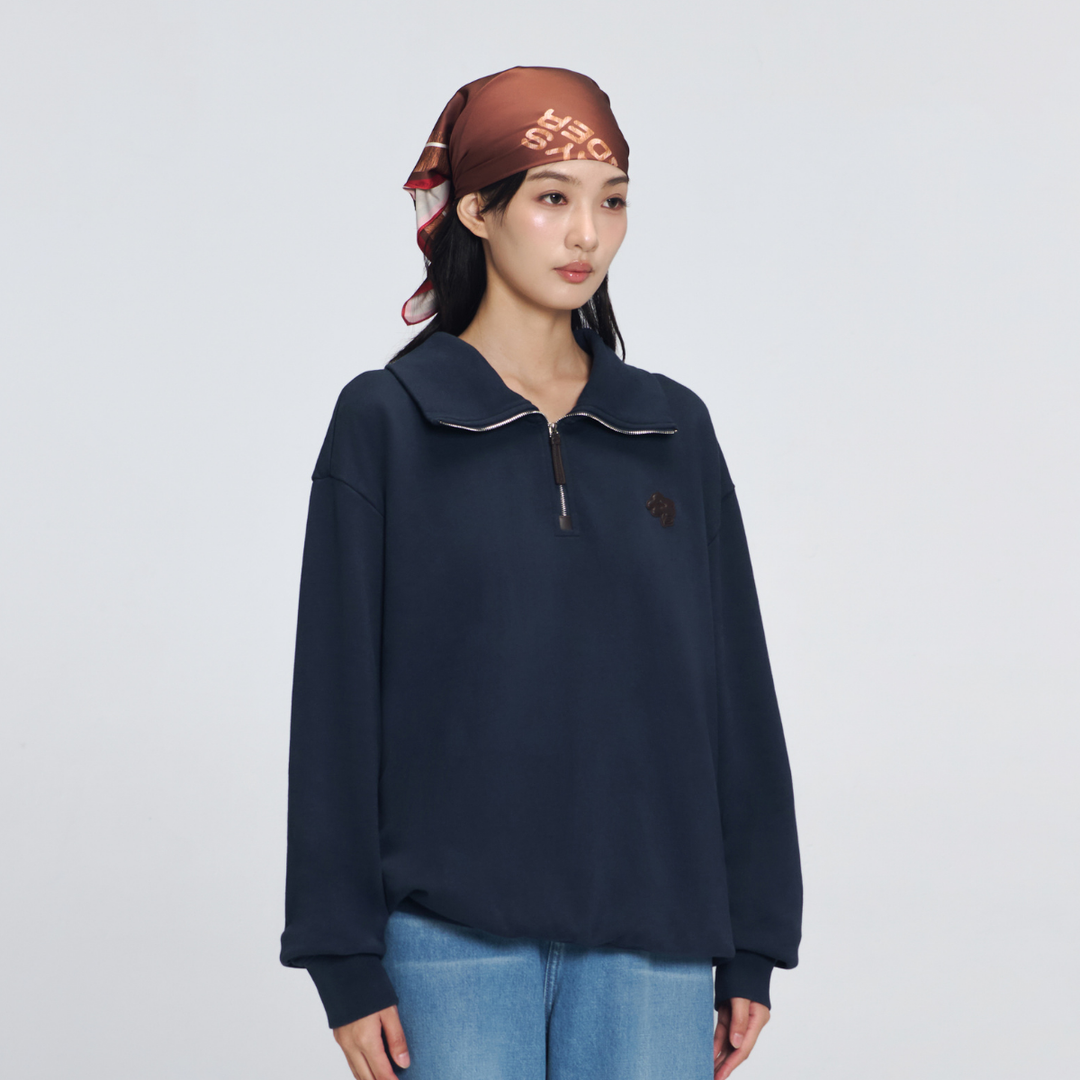 Downtown Half-Zip Sweater | Midnight Navy