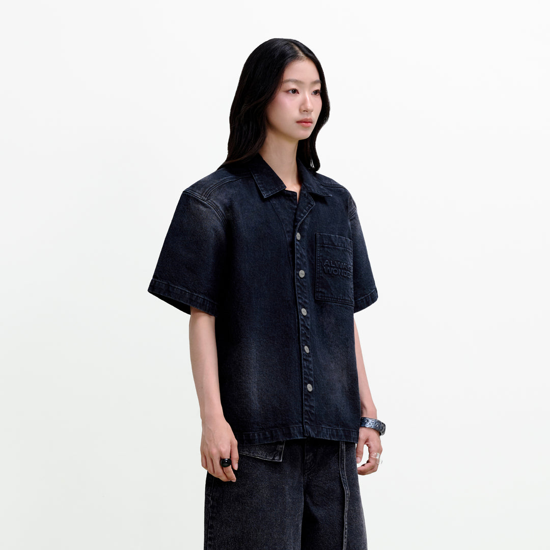 Wild Fruit Short-Sleeve Shirt | Midnight Black