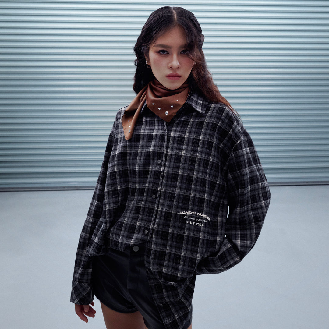 Always Faster Plaid Shirt | Midnight Shadow