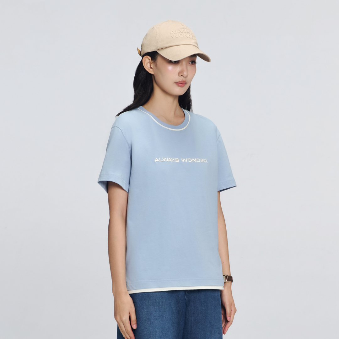 Downtown Essential Tee | Clear Day Blue