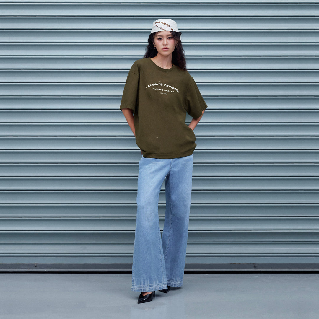Always Faster Oversized T-Shirt | Deep Moss