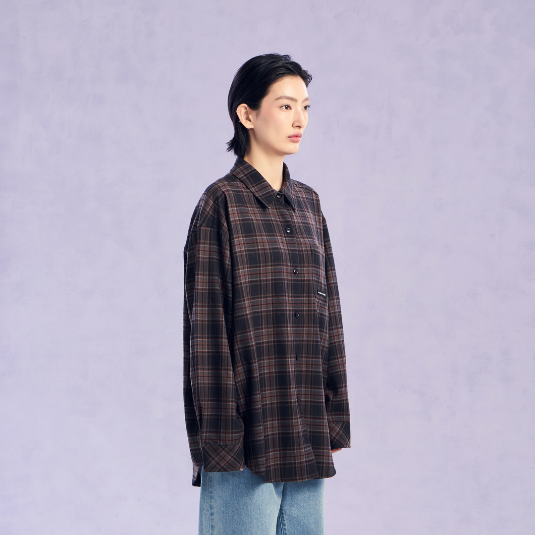 The Wonder Plaid Shirt | Shadow Brown