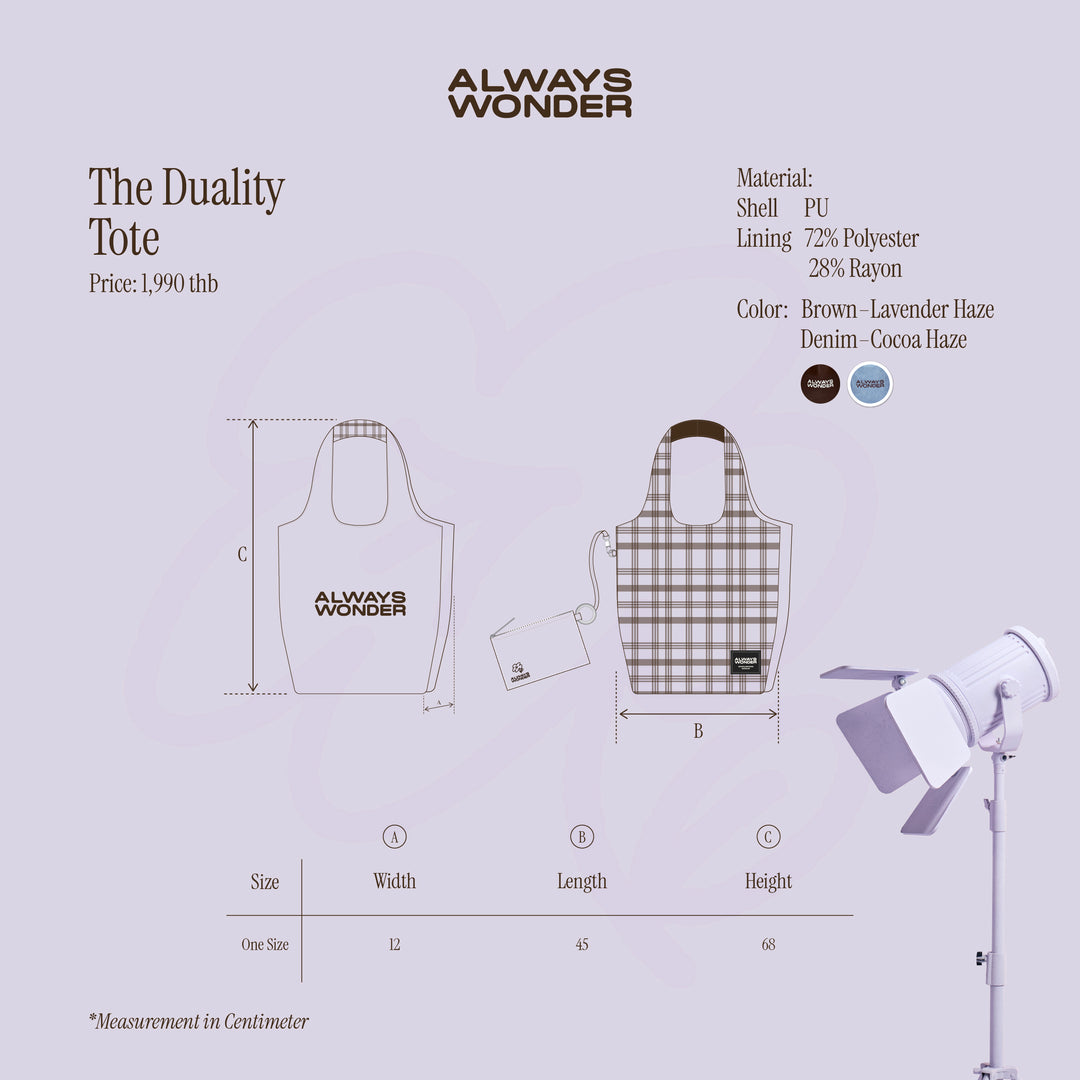 The Duality Tote | Denim–Cocoa Haze