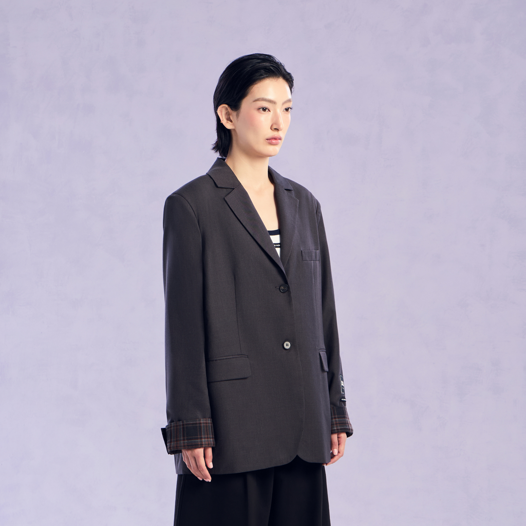 The Duality Blazer | Shadow ash