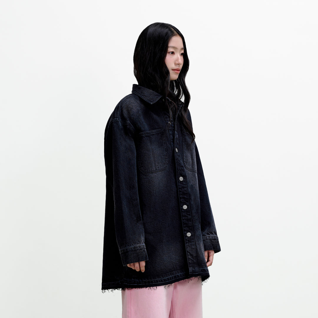 Wild Fruit Overshirt | Midnight Black