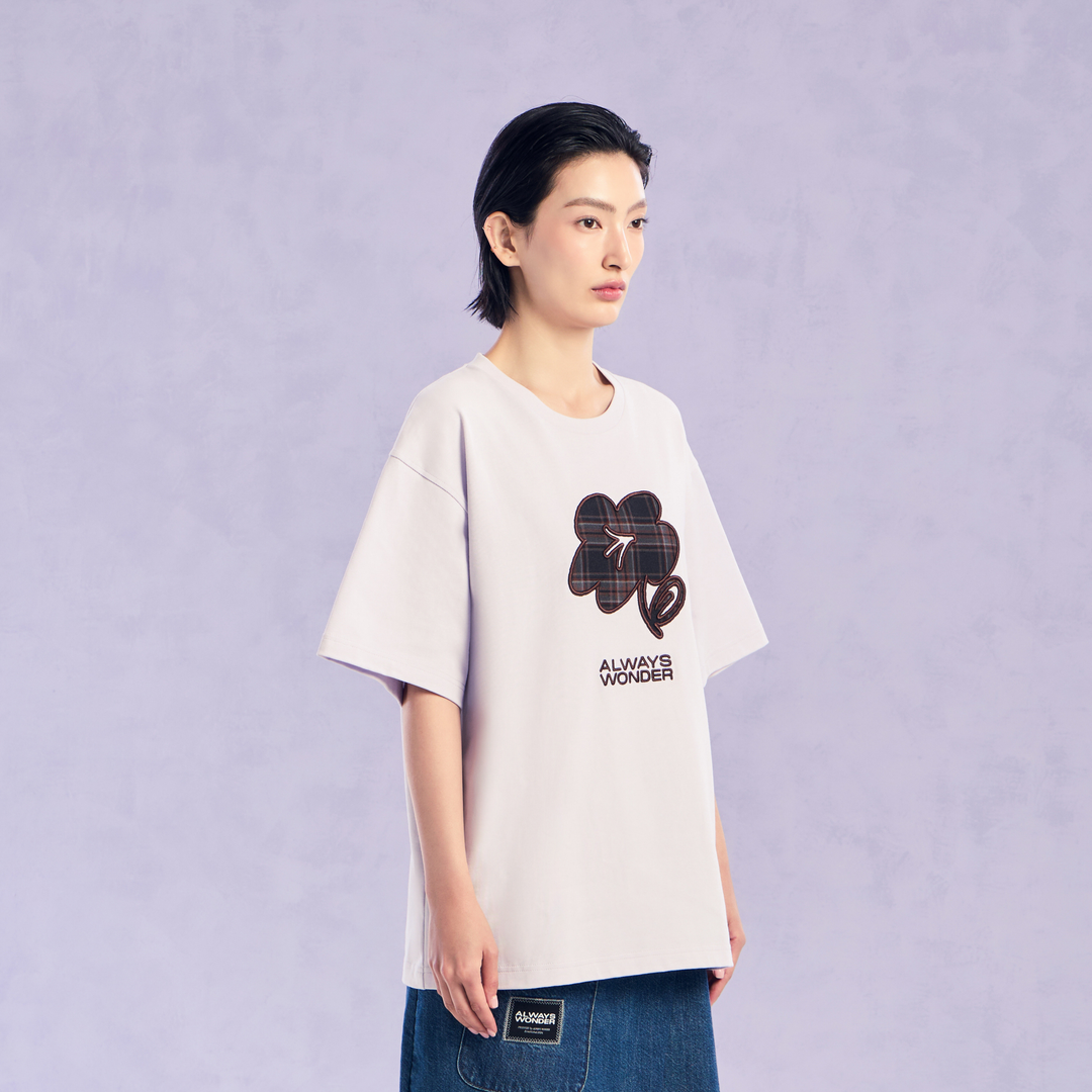 The Wonder Flower Oversized Tee | Lavender Haze